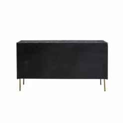 Buffet en bois de manguier et métal doré Ange