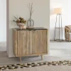 Buffet en bois de manguier et marbre noir Riley