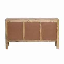 Buffet en bois de manguier et cannage Julietta