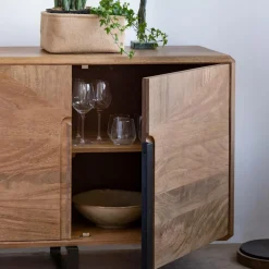 Buffet en bois de manguier et métal Eglantine