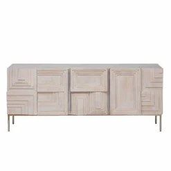 Buffet en bois de manguier blanchi Tristan