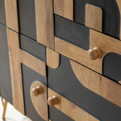 Buffet en bois de manguier et métal Colombine