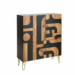 Buffet en bois de manguier et métal Colombine