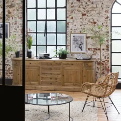 Buffet en bois recyclé 225 cm Garance