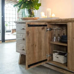 Buffet en bois recyclé 2 portes Blaise