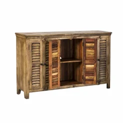 Buffet en bois recyclé 6 portes Aubin