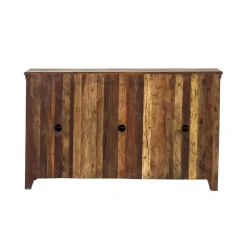 Buffet en bois recyclé 6 portes Aubin