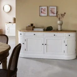 Buffet en bois recyclé blanchi 180 cm Garance