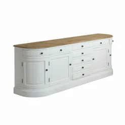 Buffet en bois recyclé blanchi 225 cm Garance