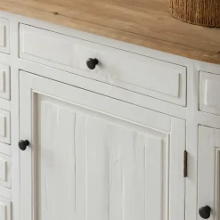 Buffet en bois recyclé blanchi 225 cm Garance