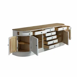 Buffet en bois recyclé blanchi 225 cm Garance