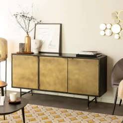 Buffet en laiton et métal Janelle