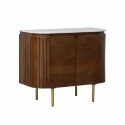 Buffet en marbre et bois de manguier Sienne