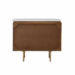 Buffet en marbre et bois de manguier Sienne