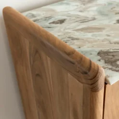 Buffet en marbre et bois d'acacia Calix