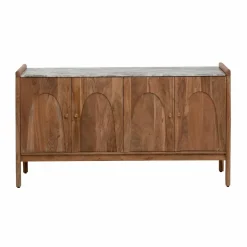 Buffet en marbre et bois d'acacia Calix