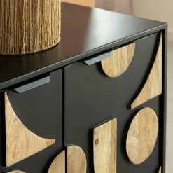 Buffet en métal et bois de manguier Metinna