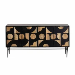 Buffet en métal et bois de manguier Metinna