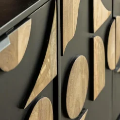 Buffet en métal et bois de manguier Metinna