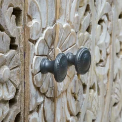 Buffet enfilade en bois de manguier blanchi Lila