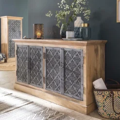 Buffet enfilade en bois de manguier Sahara