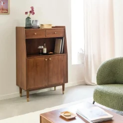 Buffet haut en bois d'acacia Emiel