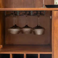 Buffet haut en bois d'acacia Emiel