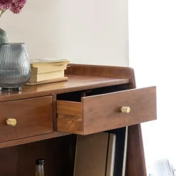 Buffet haut en bois d'acacia Emiel