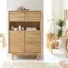 Buffet haut en bois d'acacia Marin