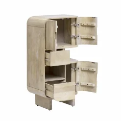 Buffet haut en bois de manguier clair Yoni