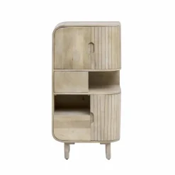 Buffet haut en bois de manguier clair Yoni