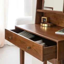 Bureau en bois d'acacia et métal Emiel