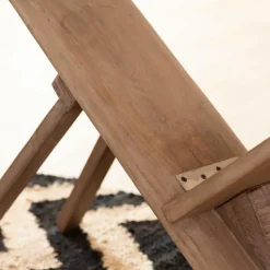 Chaise allongée en bois de manguier Jordana