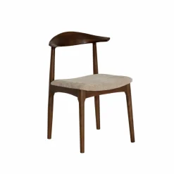 Chaise bois hêtre foncé Aline (lot de 2)