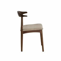 Chaise bois hêtre foncé Aline (lot de 2)