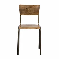 Chaise d'écolier en bois de manguier Marcus (lot de 2)