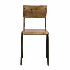 Chaise d'écolier en bois de manguier Marcus (lot de 2)