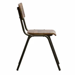 Chaise d'écolier en bois de manguier Marcus (lot de 2)