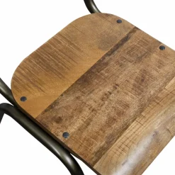 Chaise d'écolier en bois de manguier Marcus (lot de 2)