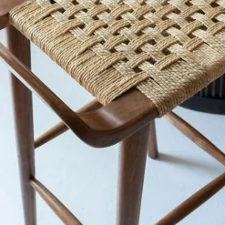 Chaise de bar en bois de manguier Suzanna