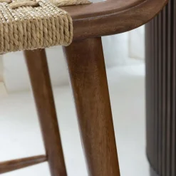 Chaise de bar en bois de manguier Suzanna