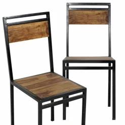 Chaise en bois d'acacia Havana (lot de 2)