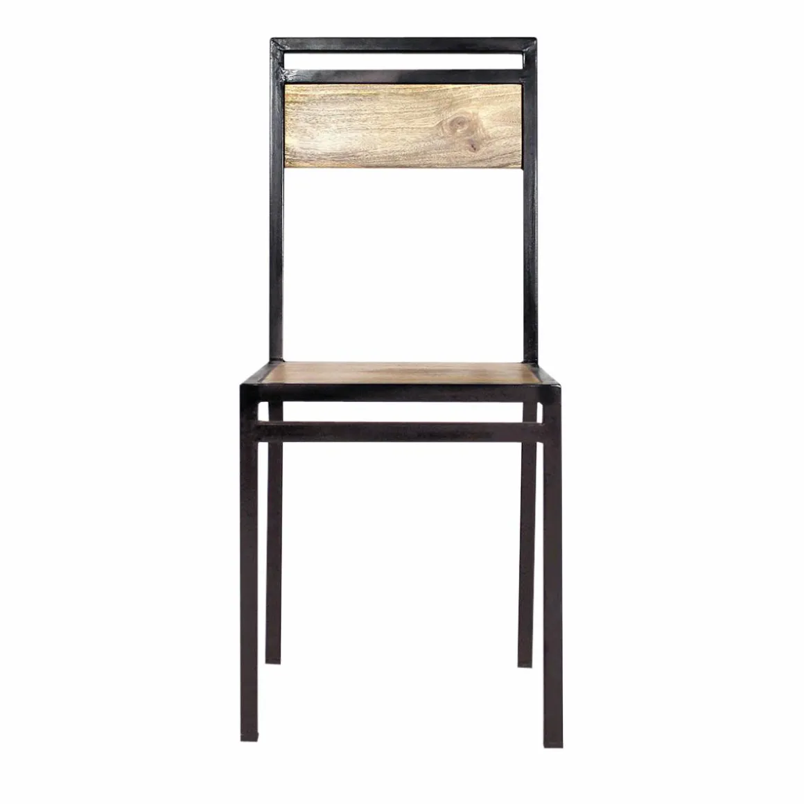 Chaise en bois de manguier New-York (lot de 2)