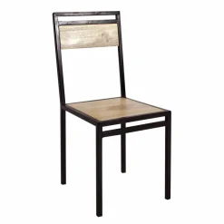 Chaise en bois de manguier New-York (lot de 2)