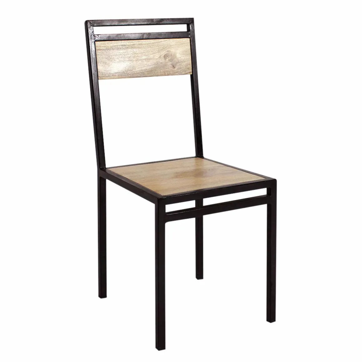 Chaise en bois de manguier New-York (lot de 2)