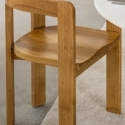 Chaise en bois de mindy Suzie (lot de 2)