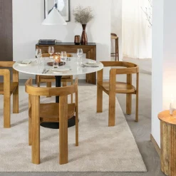 Chaise en bois de mindy Suzie (lot de 2)