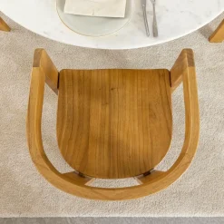 Chaise en bois de mindy Suzie (lot de 2)