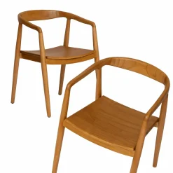 Chaise en bois de teck June (lot de 2)