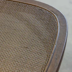 Chaise en bois d'orme et cannage Luzian (lot de 2)